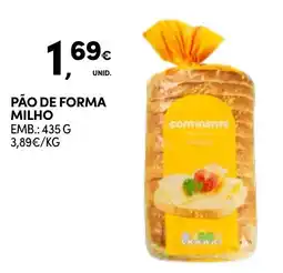 Continente Pão de forma milho promoção