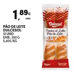 Continente Pão de leite dulcesol promoção