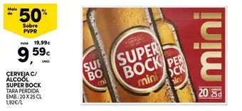 Continente Cerveja c/ álcool super bock promoção