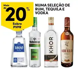 Continente Numa seleção de rum, tequila e vodka promoção