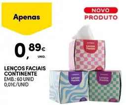 Continente Lenços faciais continente promoção
