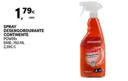 Continente Spray desengordurante continente power+ promoção