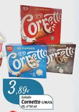 Miranda Supermercados Gelado Cornetto C/M/Ch. promoção