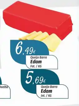 Miranda Supermercados Queijo Barra Edam Fat promoção