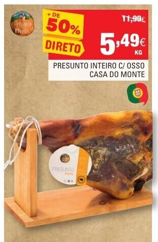 Continente Presunto Inteiro C/ Osso Casa do Monte promoção