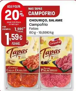 Intermarché CHOURIÇO, SALAME Campofrio Fatias promoção