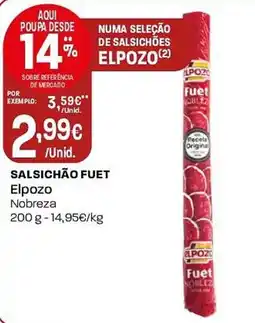 Salsichão fuet Elpozo Nobreza