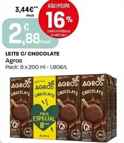 Intermarché Leite c/ chocolate Agros promoção