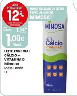 Intermarché Leite especial calcio + vitamina D Mimosa promoção