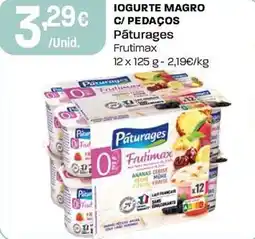 Intermarché Iogurte magro c/ pedaços Pāturages Frutimax promoção
