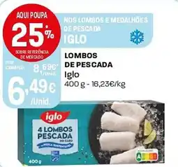 Intermarché Lombos de mercado Iglo promoção
