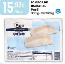 Intermarché Lombos de bacalhau PorSi promoção