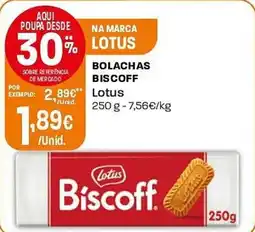 Intermarché Bolachas biscoff Lotus promoção