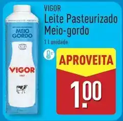 ALDI Vigor - leite pasteurizado meio-gordo promoção