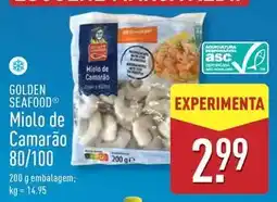 ALDI Golden seafood - miolo de camarao promoção