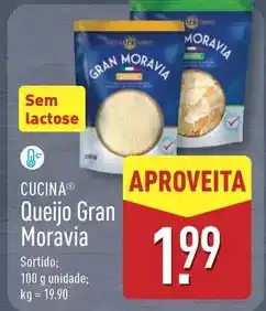 ALDI Queijo gran moravia promoção