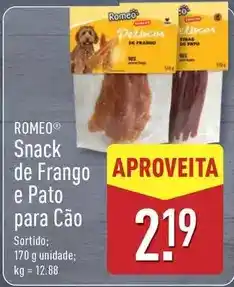 ALDI Romeo - snack de frango e pato para cao promoção