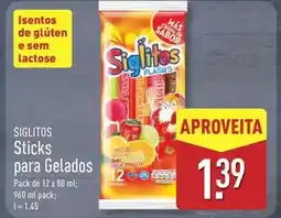 ALDI Sticks para gelados promoção