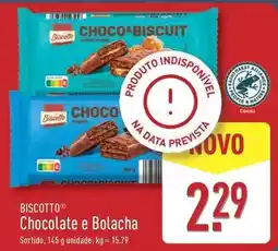 ALDI Biscotto - chocolate e bolacha promoção