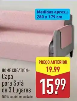 ALDI Home creation - capa para sofá de 3 lugares promoção