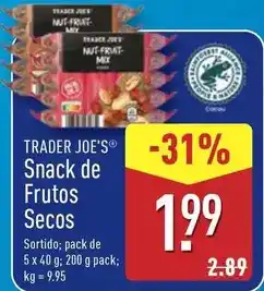 ALDI Mix - snack de frutos secos promoção