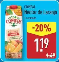 ALDI Compal - nectar de laranja promoção