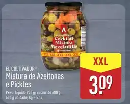 ALDI Xxl - mistura de azeitonas e pickles promoção