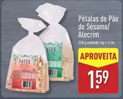 ALDI Pétalas de pão de sésamo/alcrim promoção