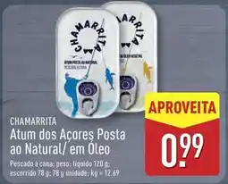 ALDI A+ - atum dos acores posta ao natural/ em oleo promoção