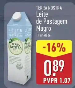 ALDI Terra nostra - leite de pastagem magro promoção