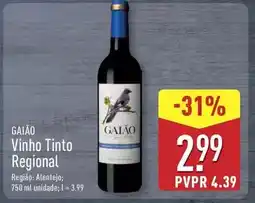 ALDI Alentejo - vinho tinto regional promoção