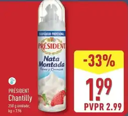 ALDI Président - chantilly promoção