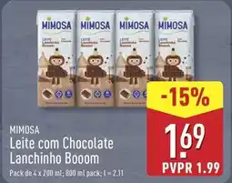 ALDI Mimosa - leite com chocolate lanchinho promoção