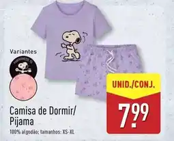 ALDI Camisa de dormir/ pijama promoção