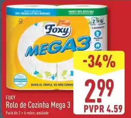 ALDI Foxy - rolo de cozinha mega 3 promoção