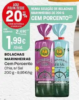 Intermarché Bolacahs marinheiras Cem Porcento promoção