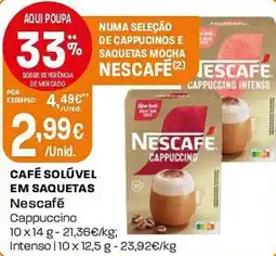 Intermarché Café solúvel em saquetas Nescafé promoção
