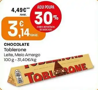 Intermarché Chocolate Toblerone promoção
