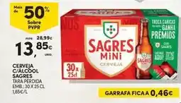 Continente Sagres - cerveja c/alcool promoção