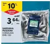 Continente Sardinha pequena promoção