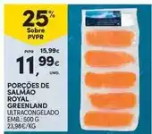 Continente Royal - porções de salmão promoção