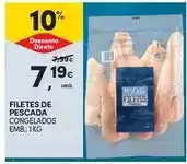Continente Filetes de pescada promoção