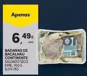 Continente Continente - badanas de bacalhau promoção