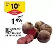 Continente Beterraba s/ rama zero residuo de pesticidas promoção