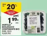 Continente Bio - mirtilo, biologico continente bio promoção