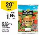 Continente Florette - salada gourmet 8 brotes promoção