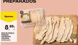 Continente Bife de porco promoção