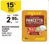 Continente Tulipa - bacon fumado cubos promoção