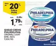 Continente Philadelphia - queijo creme promoção