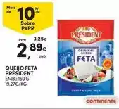 Continente Président - queijo feta promoção